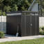 Charcoal Black Flat Roof Tool Shed
