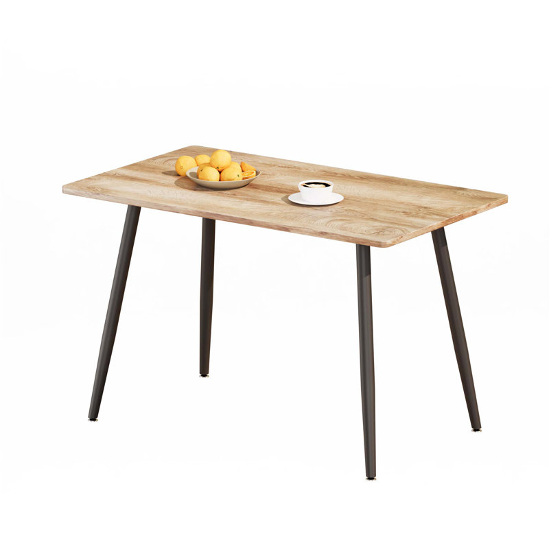Table de salle à manger 47 po, Noir, Bois