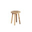 Ensemble d'extérieur en bois d'acacia massif Pablo 6 pièces avec canapé, causeuse, 2 chaises, table basse et table de bout, naturel / blanc