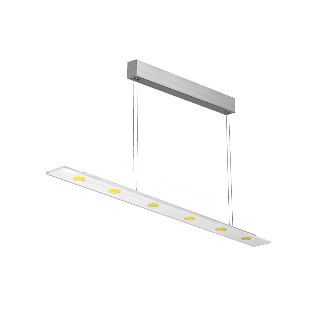 Lineare LED-Pendelleuchten-Set 6-flammig Wallen