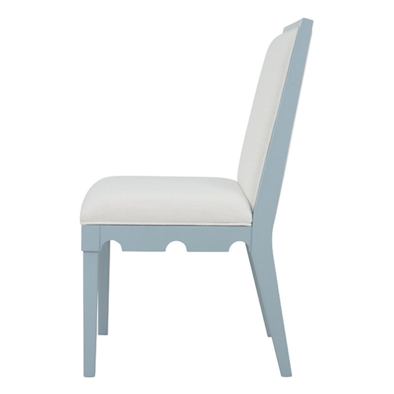 Lanister Upholstered Dining Chair, Light Blue