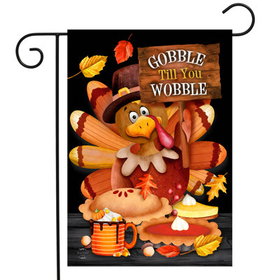 Drapeau du jardin de dinde Gobble