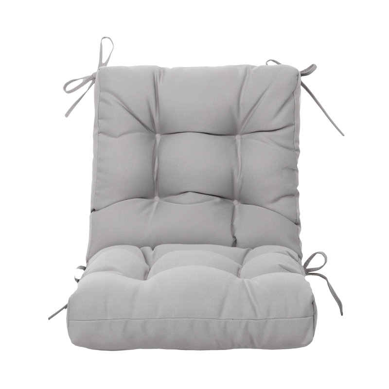 Coussins d'extérieur coussins de dossier en osier pour coussins de patio, gris
