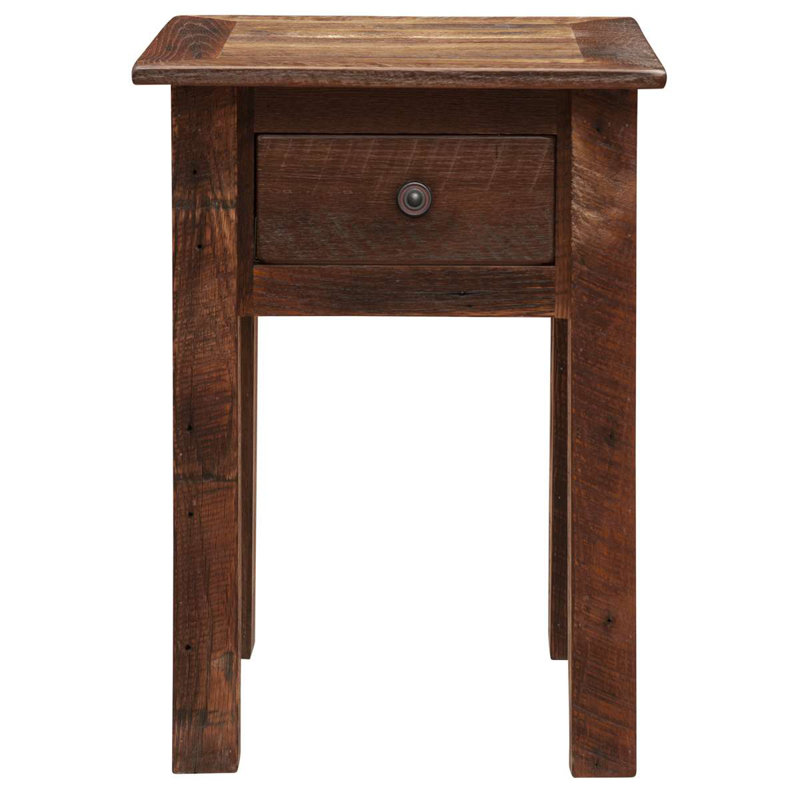 Fireside Lodge Barnwood One Drawer Nightstand