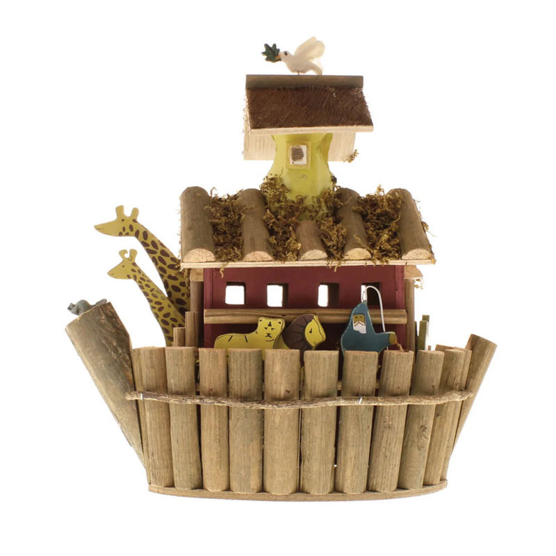 Noah's Ark Birdhouse | Whimsical Wooden Storybook Nest Box