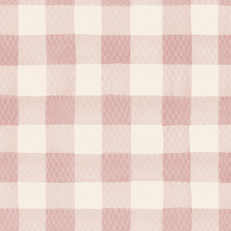 Cath Kidston Painted GinghamWallpaper, Pink