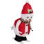 Silhouette de bonhomme de neige skiant