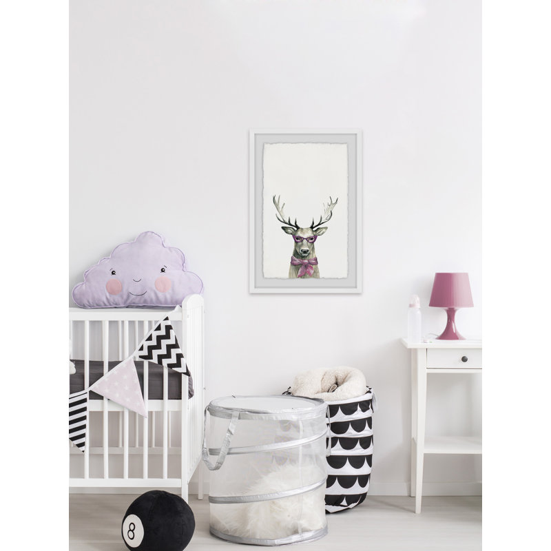 Woodland Framed Art, 30cm H x 20cm W, White Framed