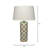 Harlequin Ceramic Table Lamp with Linen Shade