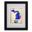 « michigan aquarelle map », impression sur toile encadrée-19304064-11859794