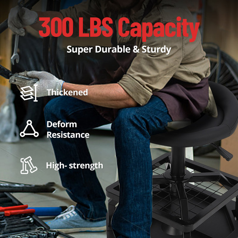 Adjustable Height Lab Stool