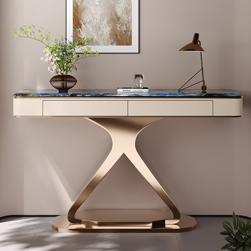 Console en métal de style italien., 33.4" H x 70.8" W x 13.7" D