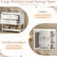 Ensemble de meuble-lavabo et armoire à pharmacie, 4 tiroirs, tablette supplémentaire, lavabo en céramique avec armoire, peinture imperméable-2120679370