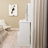 29.2" Small Size Left Drawer Desktop Vanity Table + Cushioned Stool, Extra Large Right Sliding Mirror, Multi Layer High Capacity Storage, Practical Fashionable Dresser, Suitable For Small Space-206913500