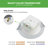 8'' LED Baffle Recessed Trim