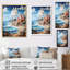 Coastal Seaside Adventure Papercut II - Décoration murale nautique et plage-91249973-91249963