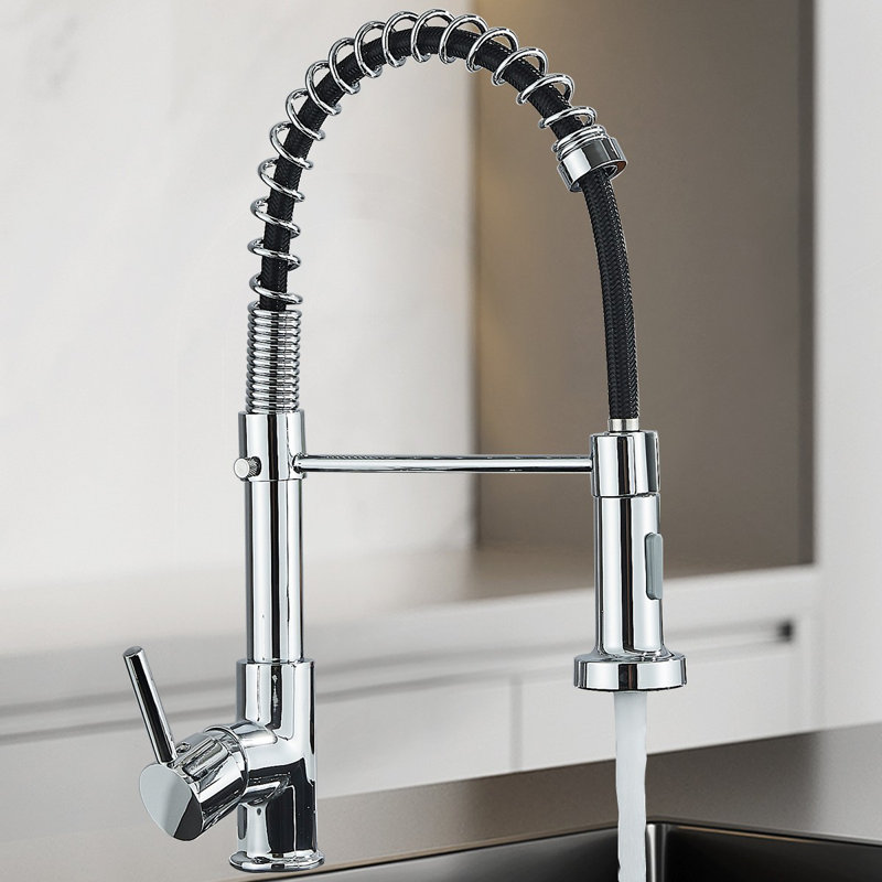 Robinet de cuisine à 2 fonctions avec bec rétractable
