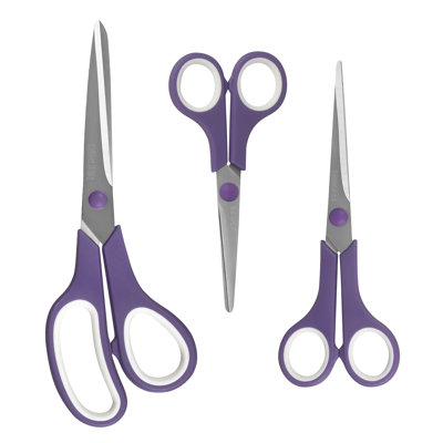 SINGER Crafting Comfort Grip Multi-Size Scissor Set, 9 Pieces