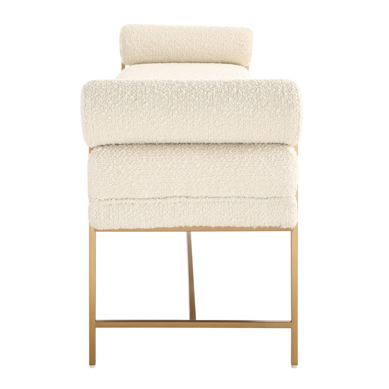 Uttermost Bolster Pearl White Bench