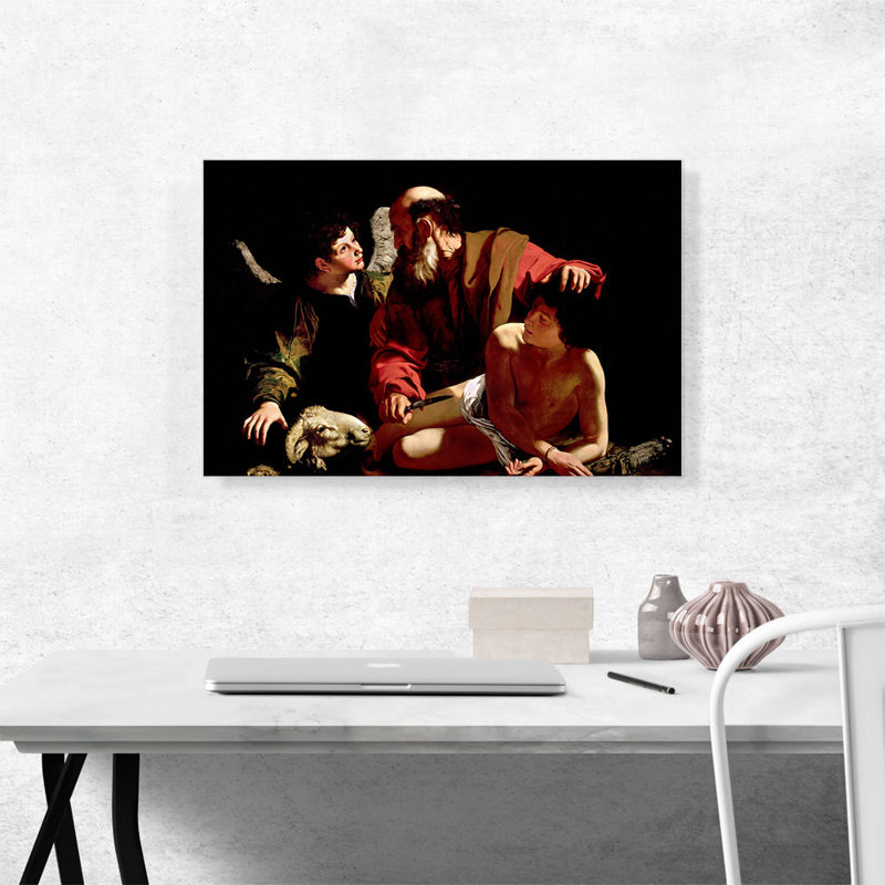 Sacrifice d'Isaac 1598 - impression, H 18 po x l 26 po x P 1,5 po