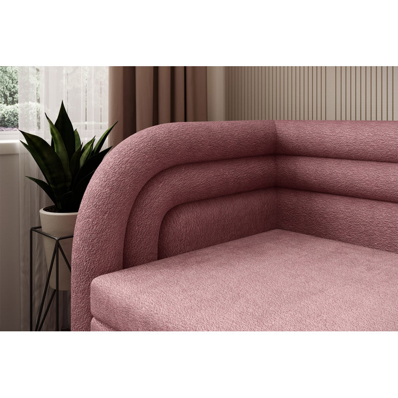 Atty 2 Seater Sofa Bed, Pink