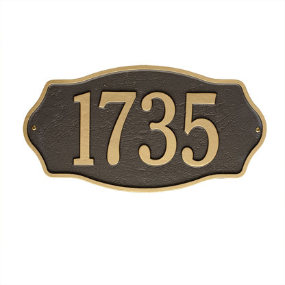 Hampshire 1-Line Wall Address Plaque