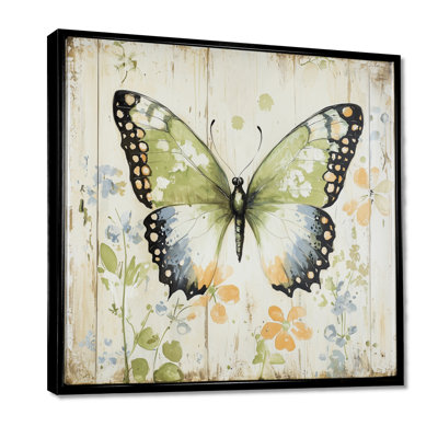 Décoration murale papillon minimaliste en vol I
