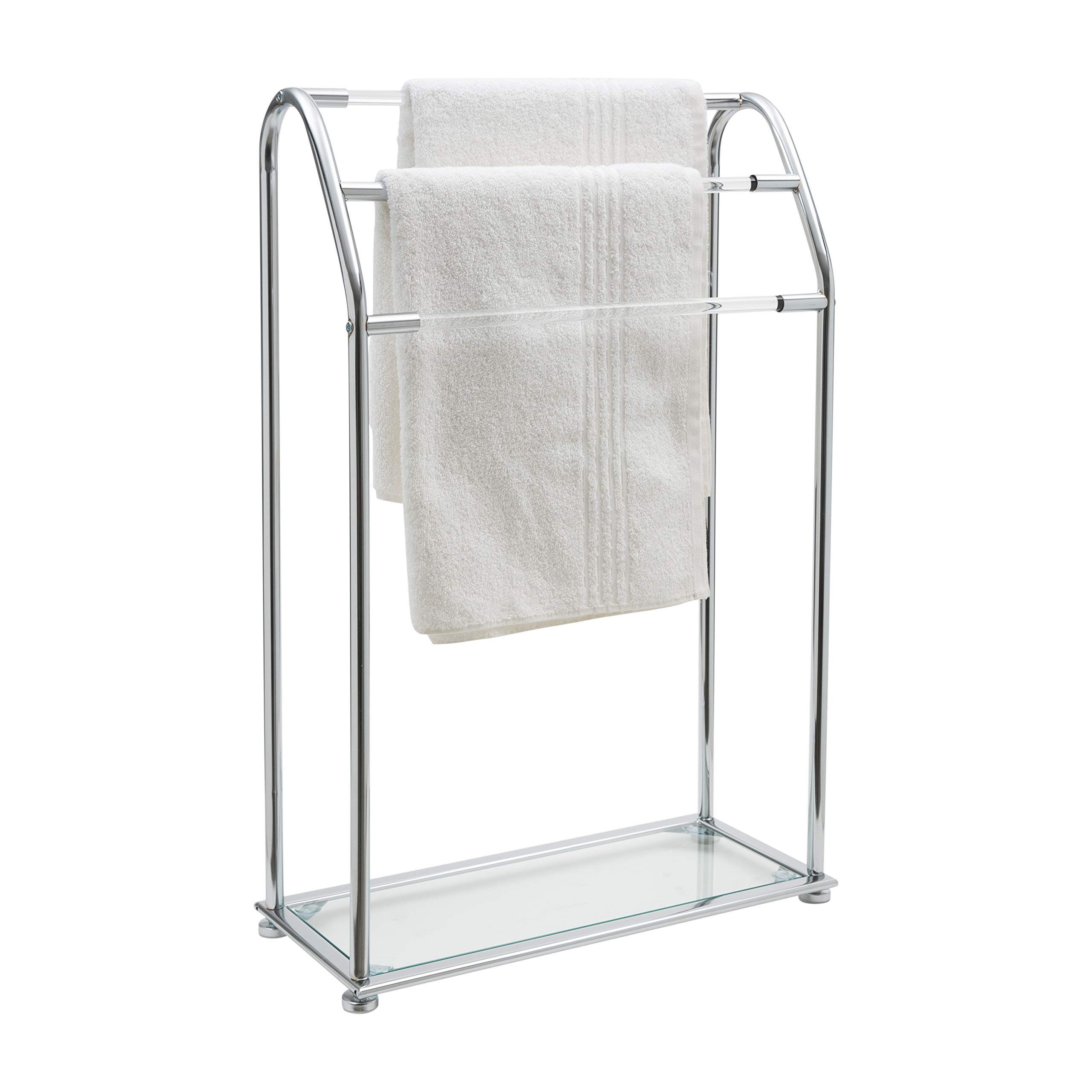 Freestanding towel rack discount chrome