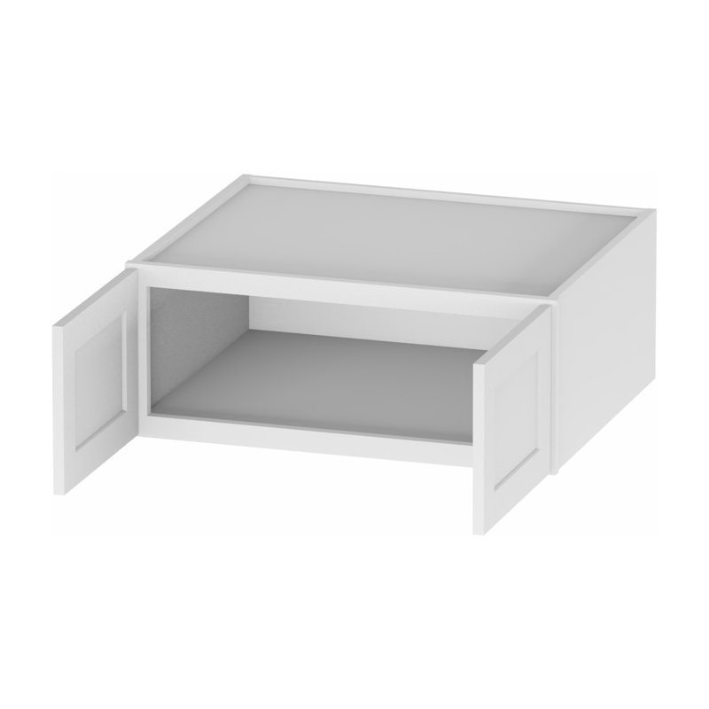Armoire murale Kindwood Eco Shaker, 2 portes, prête à assembler, 36" W x 12" H x 24" D