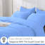 Edyson Microfiber Solid Colour Duvet Cover Set with Pillowcases-546006581-546006584