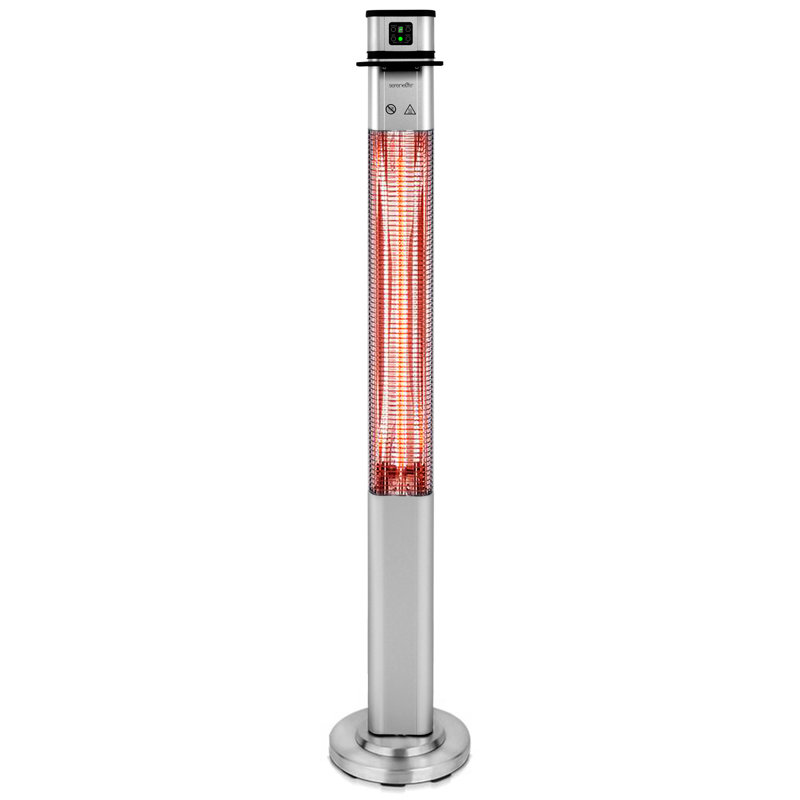 Stainless Steel Electric Infrared Patio Heater with Remote Control