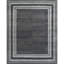 Hand Knotted Geometric Area Rug in Black/White