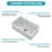 30"X18"X10" Undermount Dual Mount White Porcelain Fireclay Rectangular Deep Single Bowl Kitchen Sink Basin