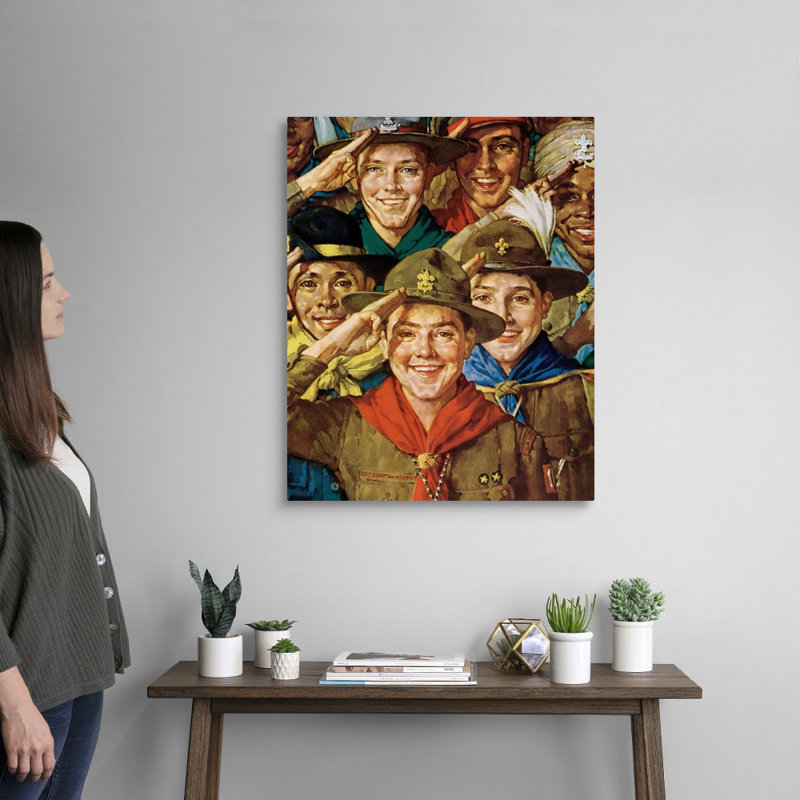 «An Army of Friendship», art mural sur toile, H 30 po x l 24 po x P 1,25 po, Toile tendue