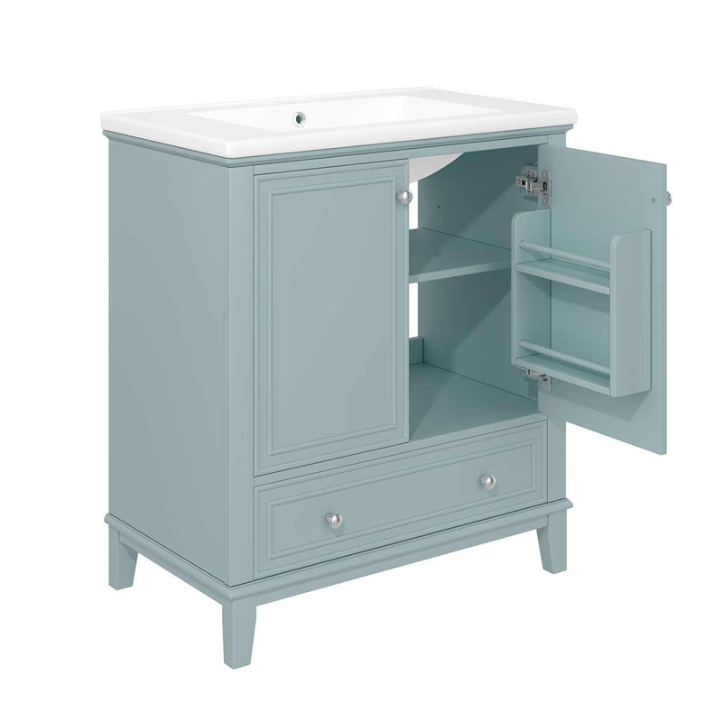 Ensemble de meuble-lavabo simple 30 po Merelyn, Vert