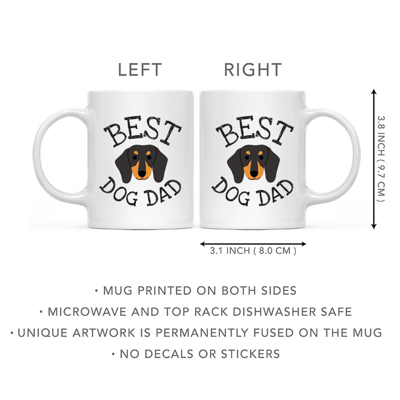 Tasse à café Best Dog Dad, Teckel