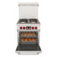 24 In. Commercial Electric Range with 4 Burners and 1 Standard Electric Oven in Stainless Steel - 208V 3 Phase