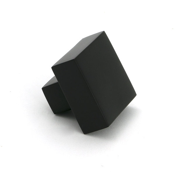 Albers Square Knob, Aged Bronze, 0.98" Knob Diameter