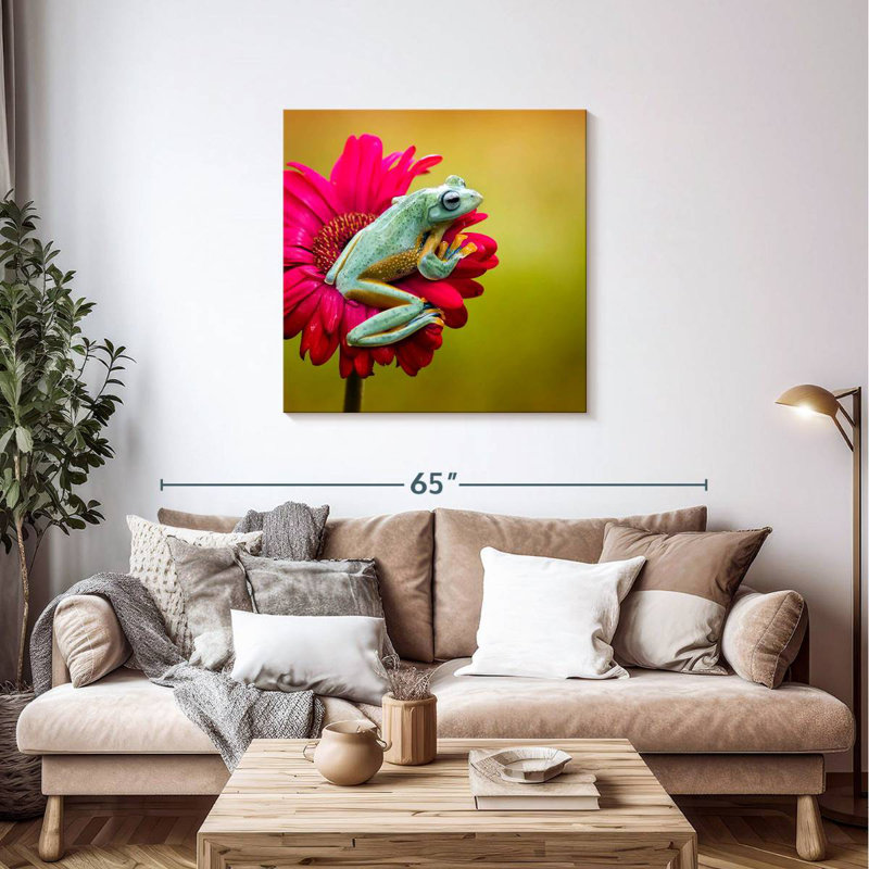 Crowle Tree Frog On Flower