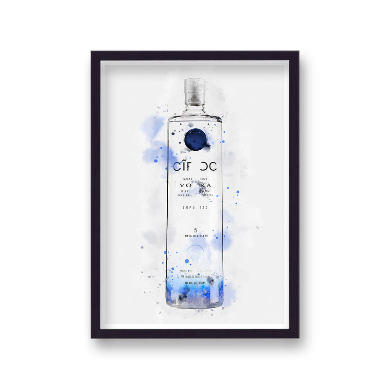 Spirit Graphic Splash Ciroc Vodka Inspired by Vouvart - Single Picture Frame Print