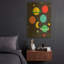 «Outer Space» par Ann Kelle, art mural en métal doré, 16 po x 24 po-133651176