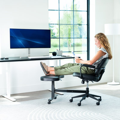 VIVO Height Adjustable Retrofit Footrest for Office Chair