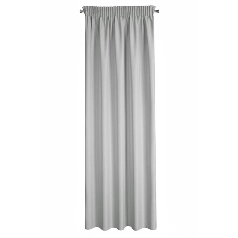 Rita 5 Slot Top Blackout Curtain, Steel