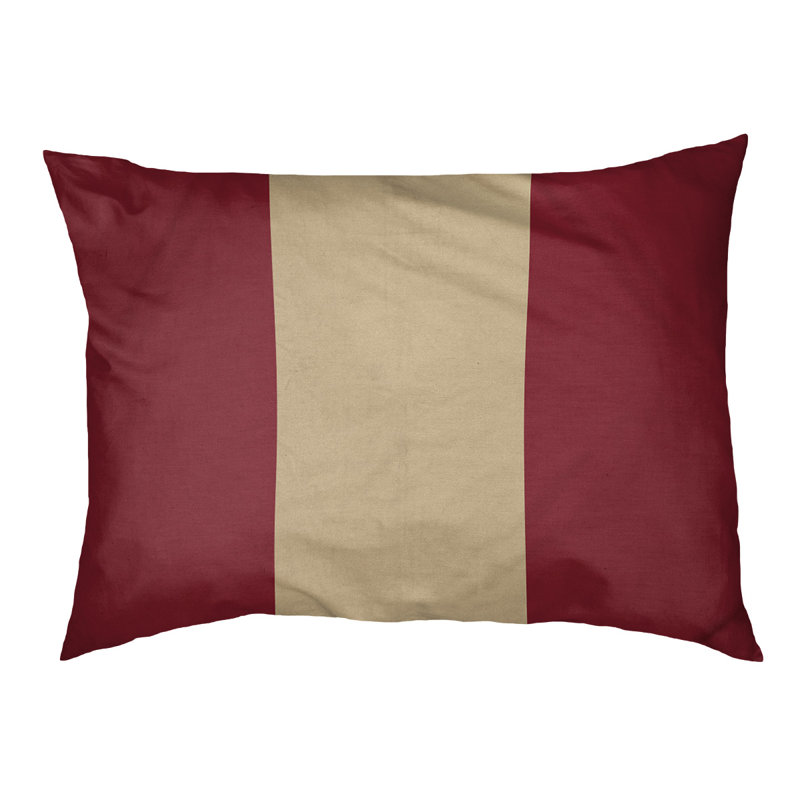 Coussin pour chien hockey Las Vegas, Grand (l 50 po x P 40 po x H 17 po), Rouge brique / sable du désert / rouge brique
