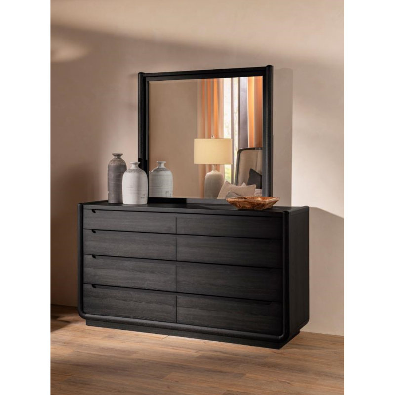 Commode 8 tiroirs avec miroir Natalie