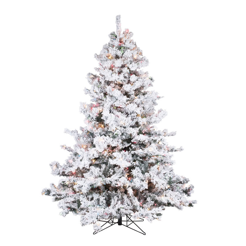 Alandis 6.5' H Lighted Artificial Pine Christmas Tree