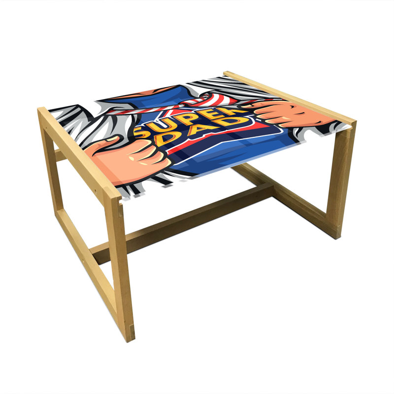 Jacques-Kad Sled Coffee Table, 62cm H x 74cm W x 40cm D