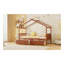 Lit simple en bois avec tiroirs, noyer-1012408813