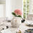 5.3" Distressed Textured Ceramic Table Vase
