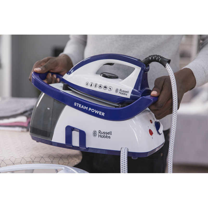 Russell Hobbs 1.3L Steam Generator Iron with Ceramic Soleplate & Upright Storage 2600W
